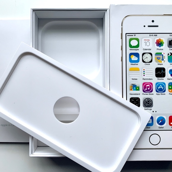Apple iPhone 5S 16GB GOLD ME352LL/A Box Only W/ Manual & Stickers Mint! - Picture 3 of 3